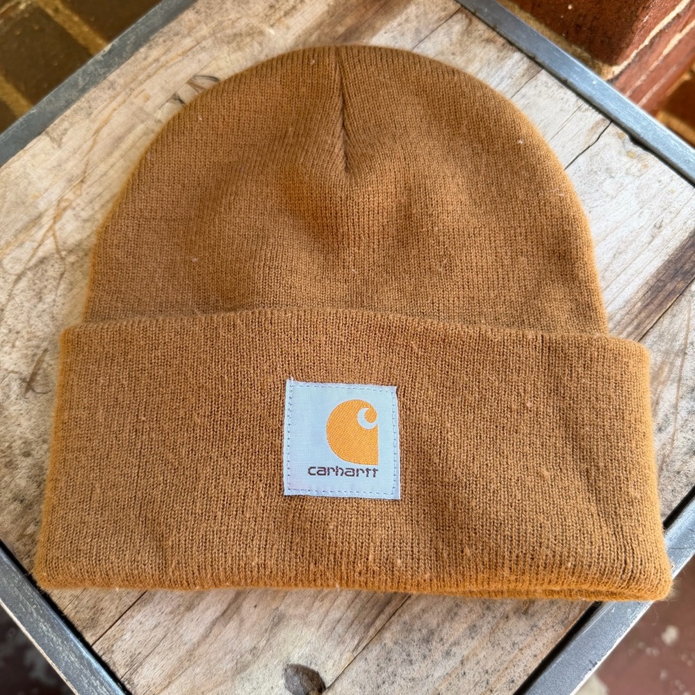 Burnt Orange Carhartt Knit Beanie OS